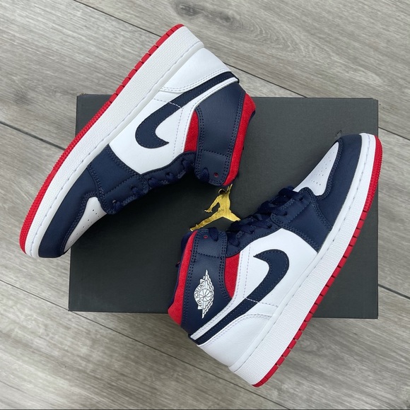 Air Jordan 1 Mid USA 🇺🇸 Olympic - Picture 8 of 8